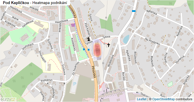 Pod Kapličkou - mapa podnikání