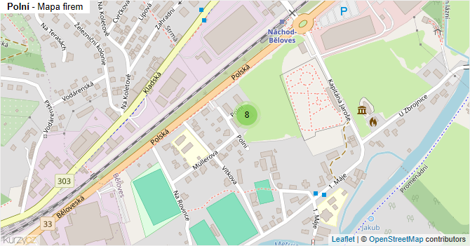Polní - mapa firem