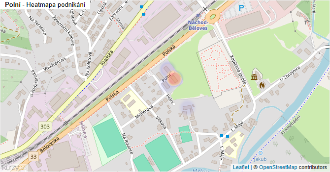 Polní - mapa podnikání