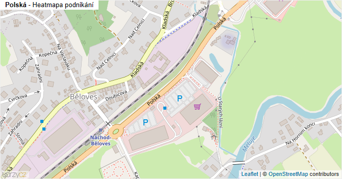 Polská - mapa podnikání