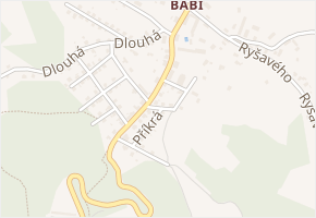 Příkrá v obci Náchod - mapa ulice