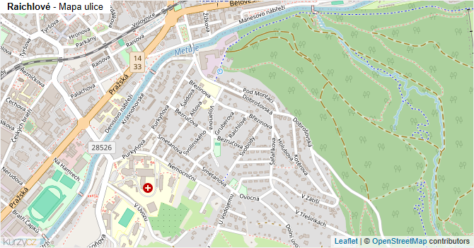 Raichlové - mapa ulice