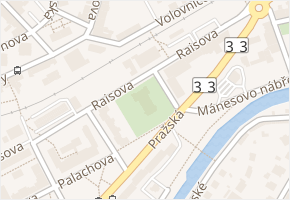 Raisova v obci Náchod - mapa ulice
