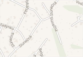 Slunečná v obci Náchod - mapa ulice