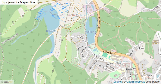 Spojovací - mapa ulice