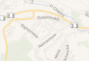 Špreňarova v obci Náchod - mapa ulice