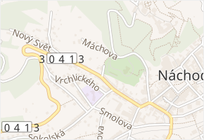 Trčků v obci Náchod - mapa ulice