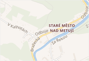 U Kočovny v obci Náchod - mapa ulice