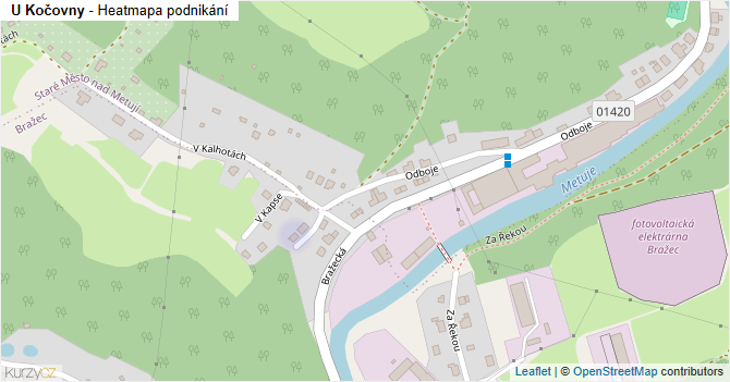 U Kočovny - mapa podnikání