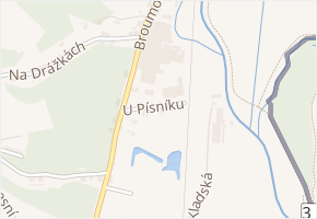 U Písníku v obci Náchod - mapa ulice