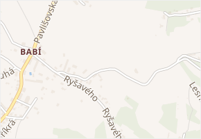 U Zvoničky v obci Náchod - mapa ulice