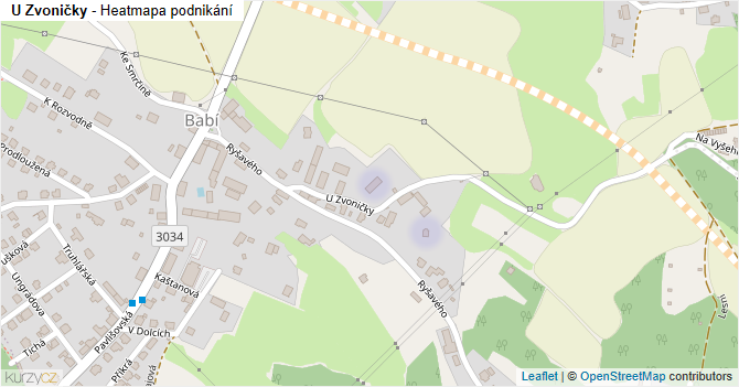 U Zvoničky - mapa podnikání