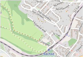 V Kovářově dole v obci Náchod - mapa ulice