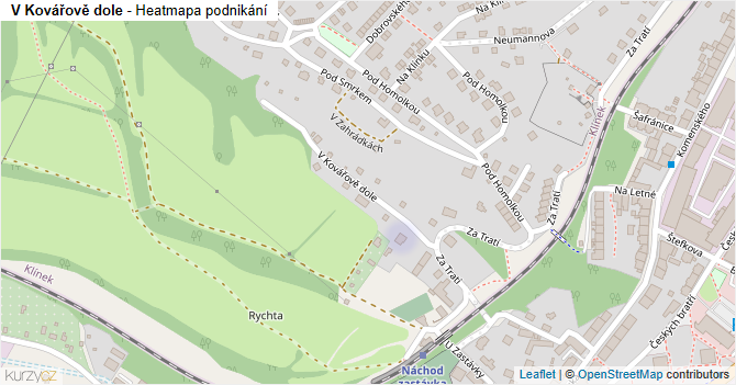V Kovářově dole - mapa podnikání