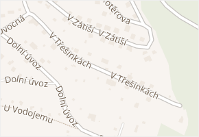 V Třešinkách v obci Náchod - mapa ulice