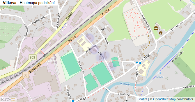 Vítkova - mapa podnikání