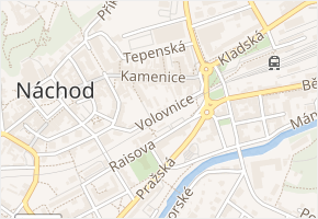 Volovnice v obci Náchod - mapa ulice