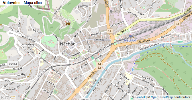 Volovnice - mapa ulice