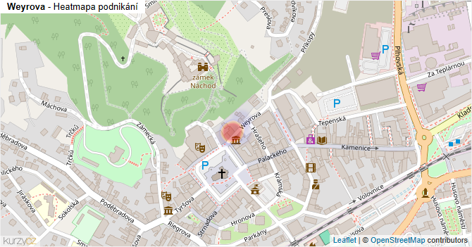 Weyrova - mapa podnikání