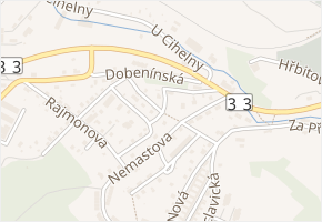 Wiesnerova v obci Náchod - mapa ulice