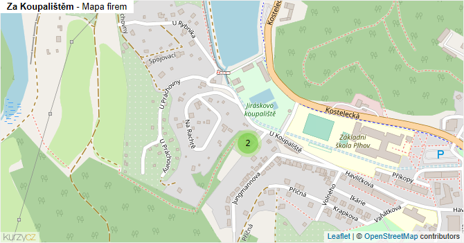 Za Koupalištěm - mapa firem