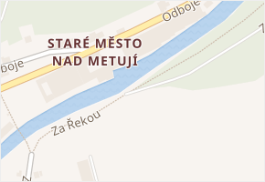 Za Řekou v obci Náchod - mapa ulice
