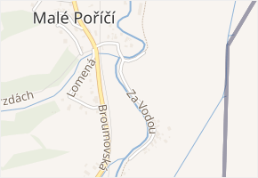 Za Vodou v obci Náchod - mapa ulice