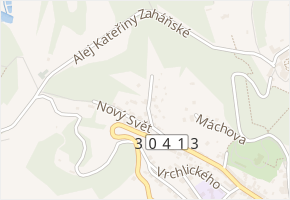 Zákoutí v obci Náchod - mapa ulice
