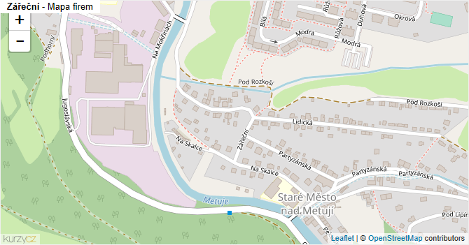 Zářeční - mapa firem