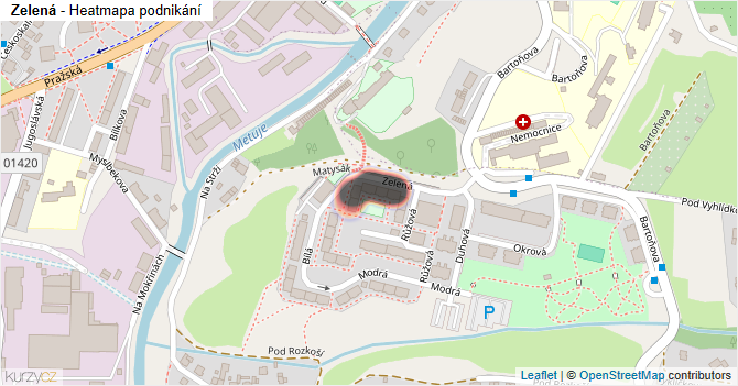 Zelená - mapa podnikání