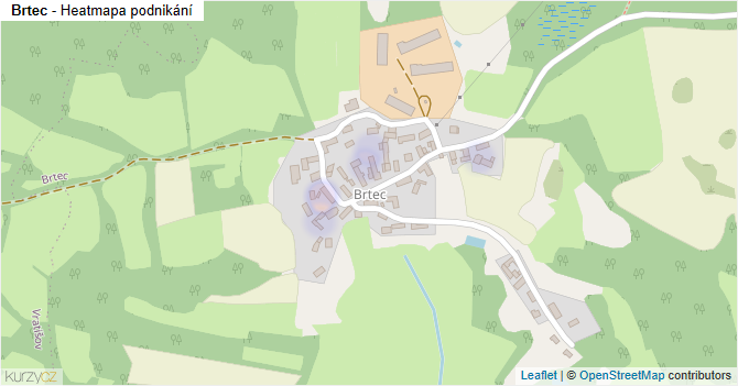 Brtec - mapa podnikání