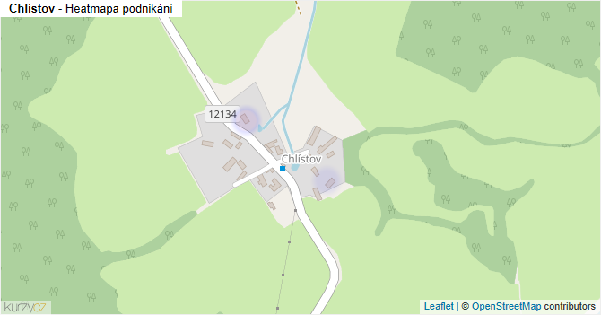 Chlístov - mapa podnikání