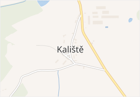 Kaliště v obci Nadějkov - mapa části obce