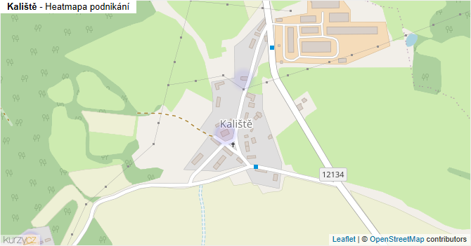 Kaliště - mapa podnikání