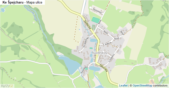 Ke Špejcharu - mapa ulice