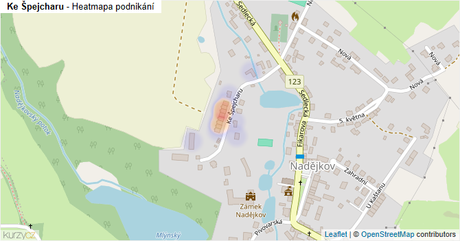 Ke Špejcharu - mapa podnikání