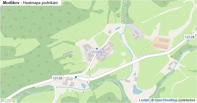 Modlíkov - mapa podnikání