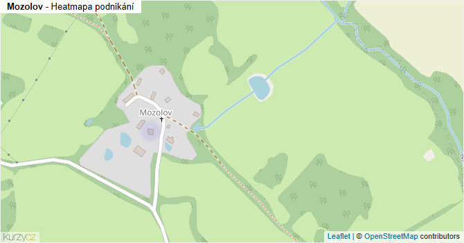 Mozolov - mapa podnikání