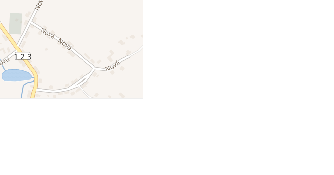 Nová v obci Nadějkov - mapa ulice