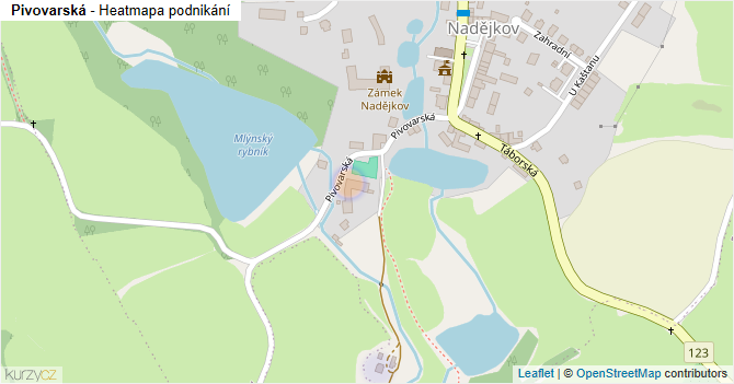 Pivovarská - mapa podnikání