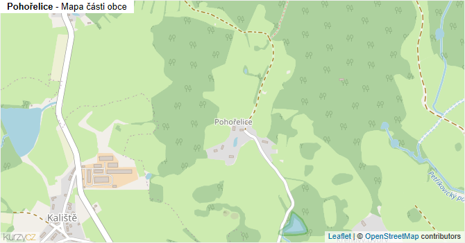 Pohořelice - mapa části obce
