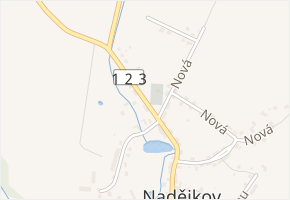 Sedlecká v obci Nadějkov - mapa ulice