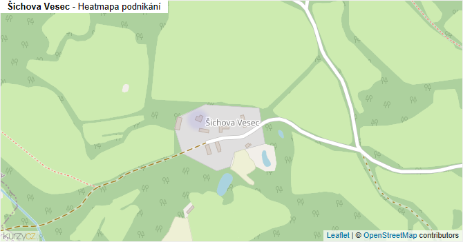 Šichova Vesec - mapa podnikání