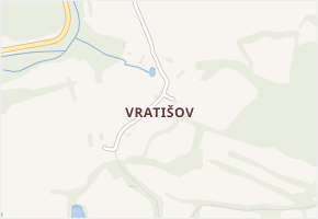 Vratišov v obci Nadějkov - mapa části obce