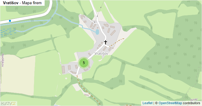 Vratišov - mapa firem