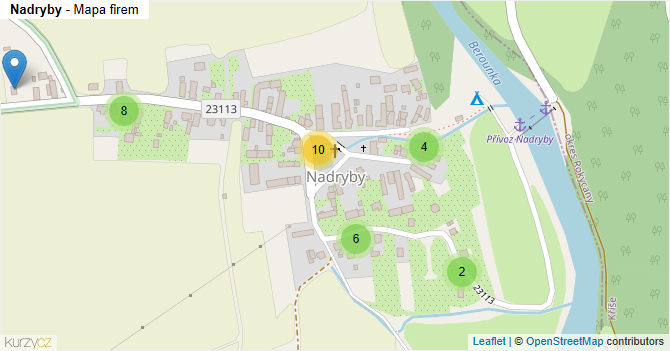 Nadryby - mapa firem