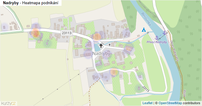 Nadryby - mapa podnikání