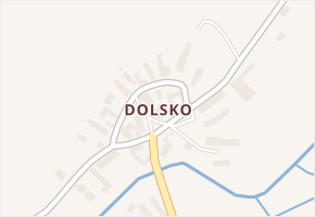 Dolsko v obci Nahořany - mapa části obce
