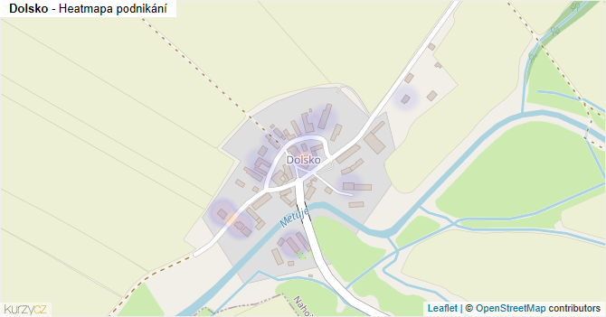 Dolsko - mapa podnikání