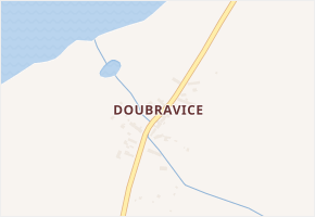 Doubravice v obci Nahořany - mapa části obce